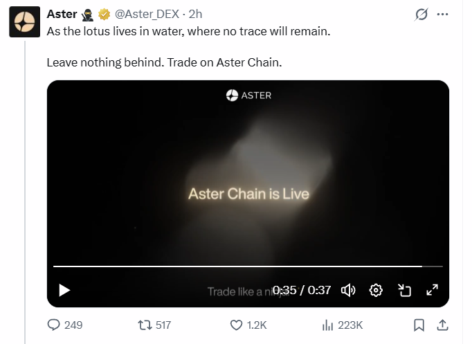Aster Chain Launch