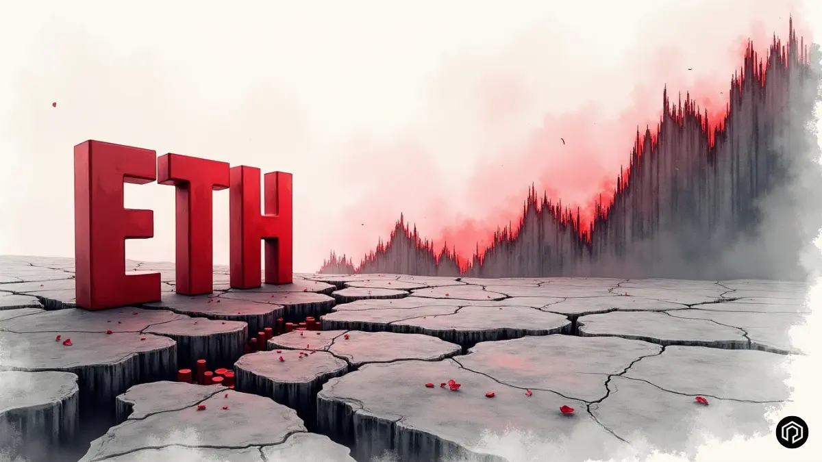 Ethereum (ETH) Slides as Market Turns Risk-Off — Key Breakout Support Now In Focus