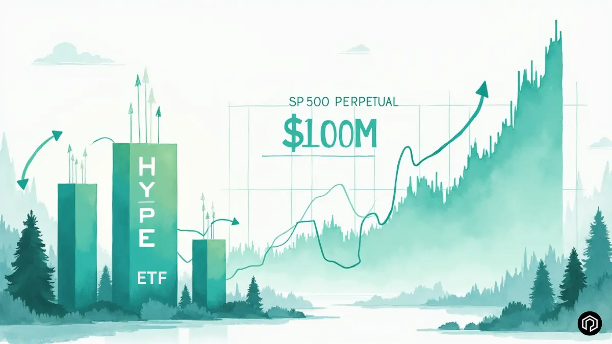 Hyperliquid Sees Rising Adoption as Grayscale Files for HYPE ETF and S&P 500 Perps Hit $100M