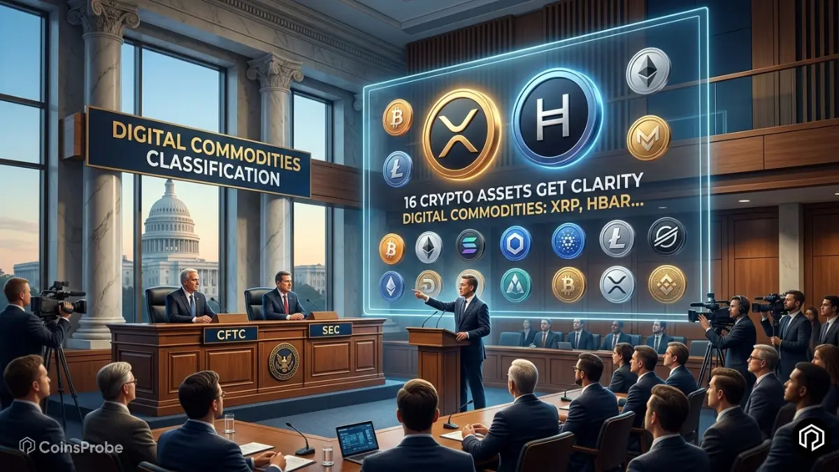 SEC and CFTC Classify XRP, HBAR as Digital Commodities — 16 Crypto Assets Get Clarity