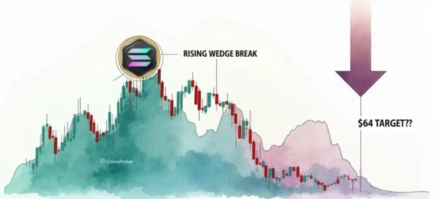Solana (SOL) Faces Increased Downside Pressure as Rising Wedge Breaks — Will Bears Drag It to $64?
