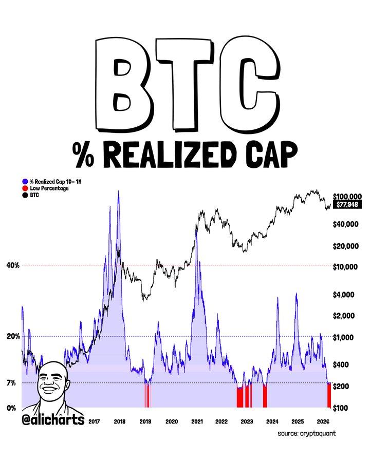 BTC Percentage Realized Cap