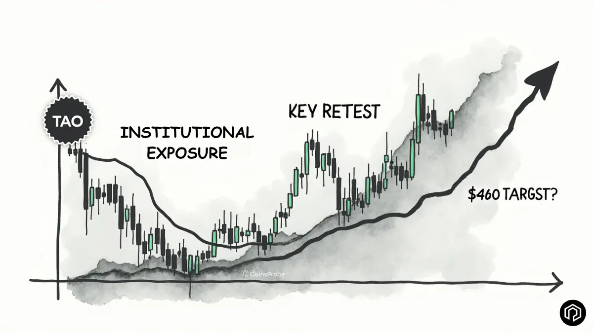 Bittensor (TAO) Advances Institutional Exposure – Can This Retest Spark a Rally to $460?