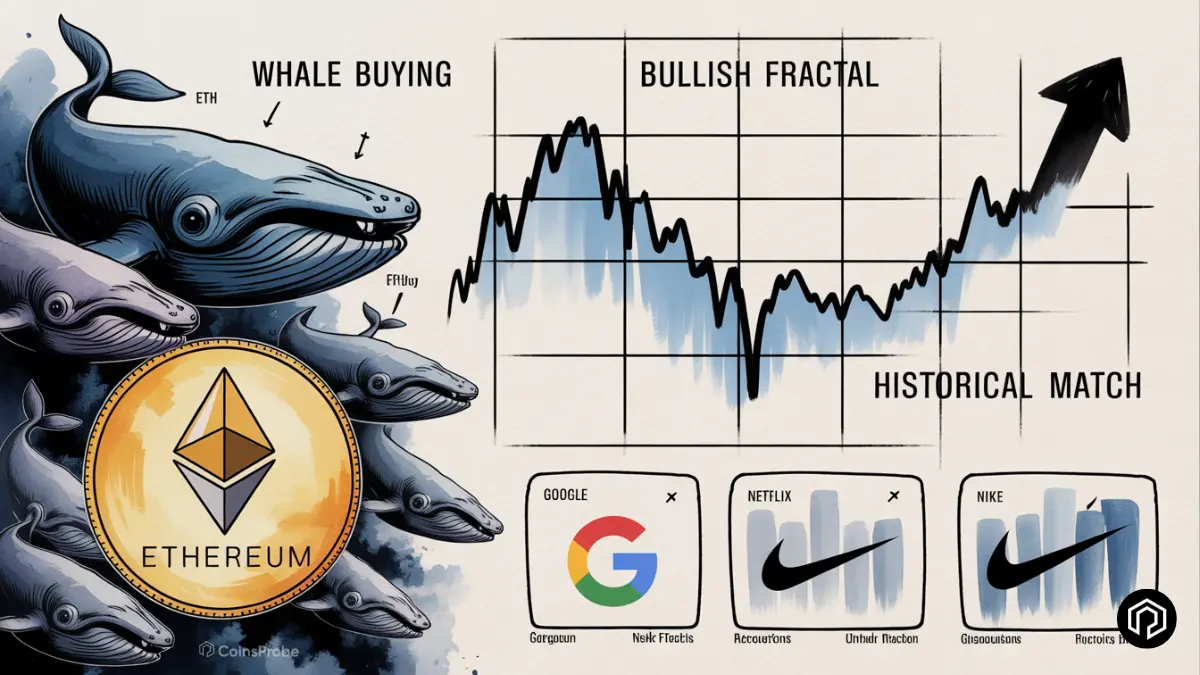 Ethereum Whales Load Up as ETH Shows Bullish Fractal Similar to Google, Netflix, and Nike