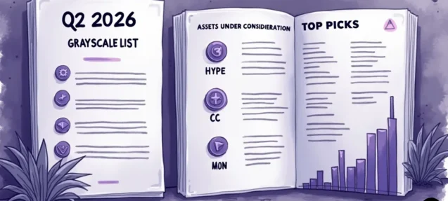 Grayscale Unveils Q2 2026 Assets Under Consideration List – HYPE, CC, and MON Among the 30 Tokens