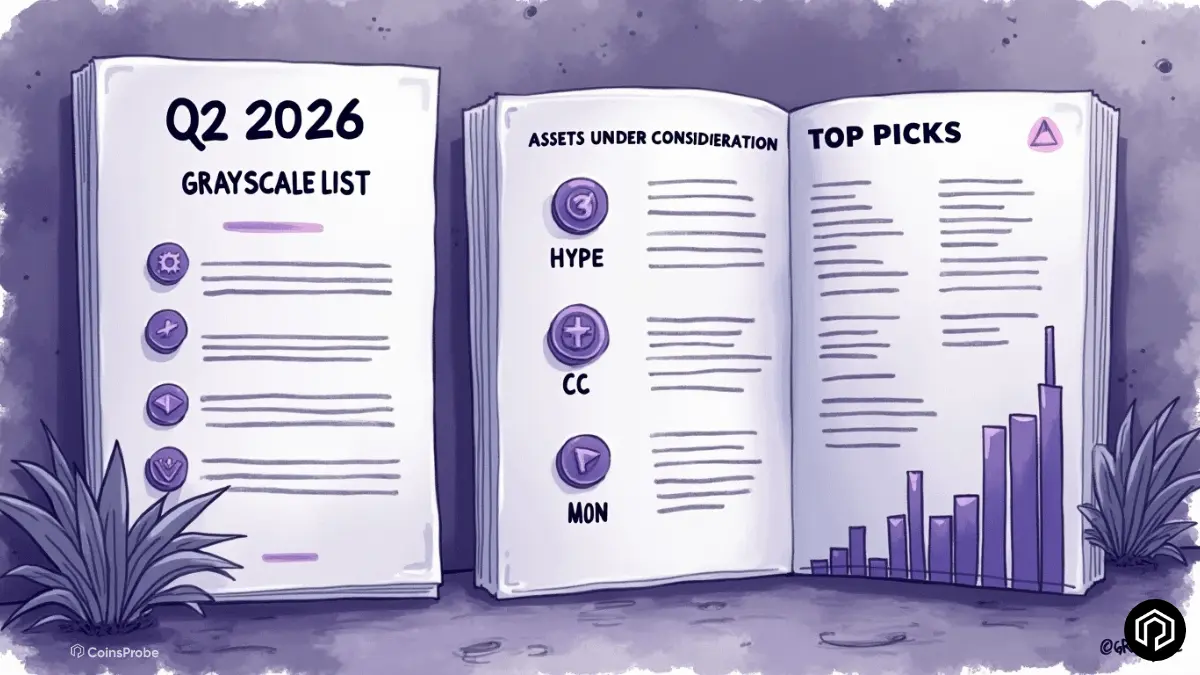Grayscale Unveils Q2 2026 Assets Under Consideration List – HYPE, CC, and MON Among the 30 Tokens