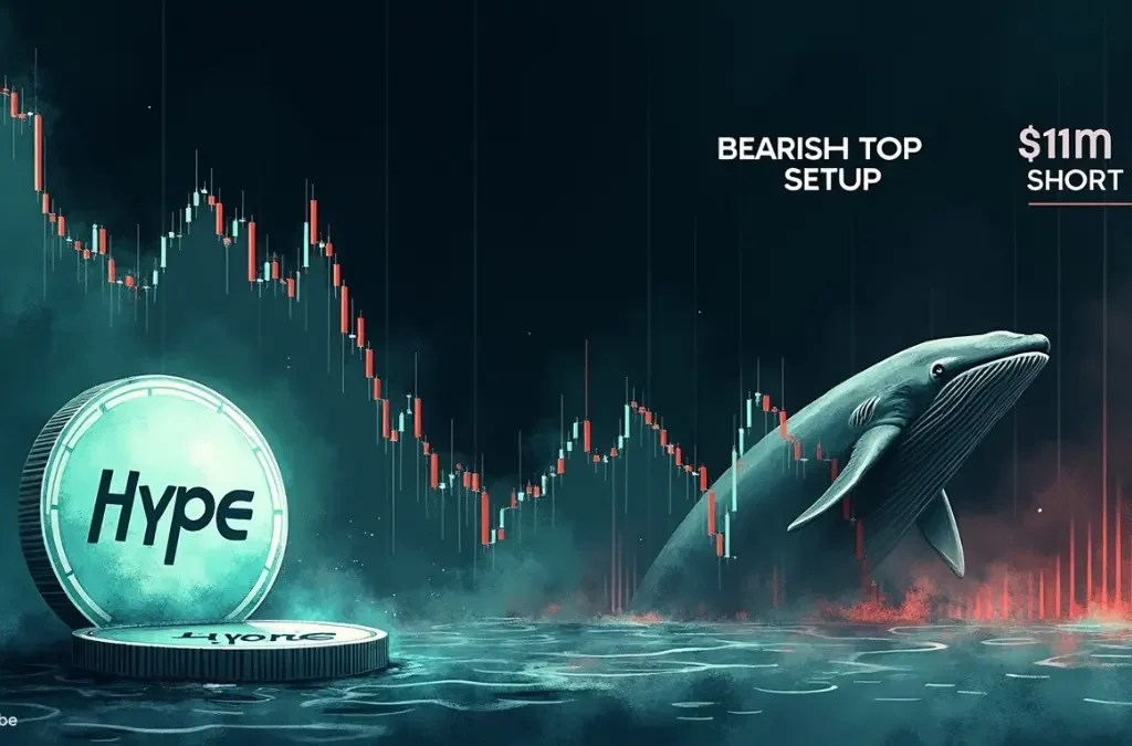 Is Hyperliquid HYPE Heading Lower? Bearish Reversal Pattern + $11M Whale Short