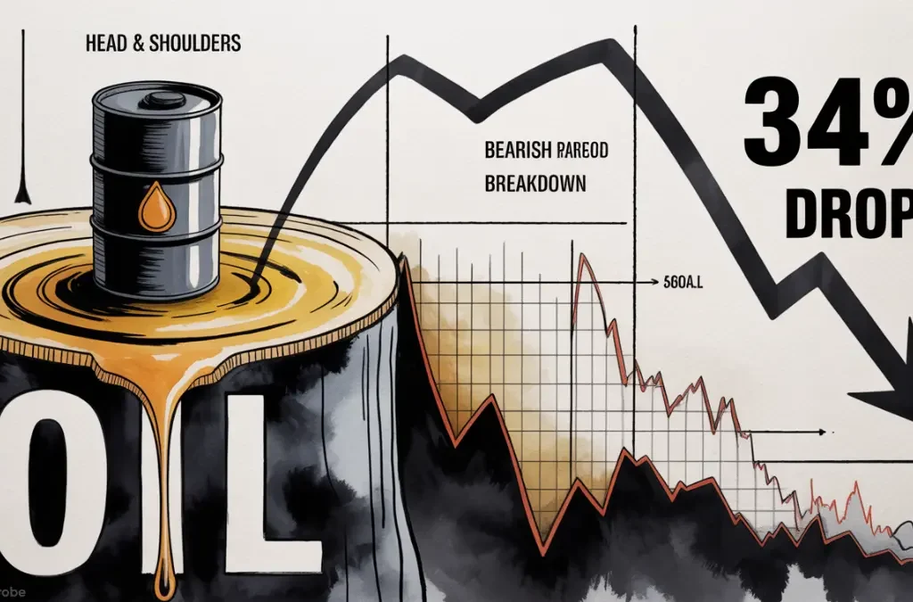 OIL Price Prediction 2026: Bearish Head & Shoulders Signals Potential 34% Drop