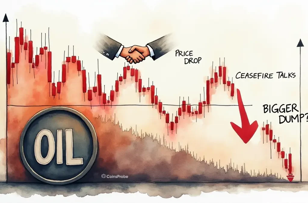 Oil Price Drops as Ceasefire Talks Emerge — Is a Bigger Dump Ahead?