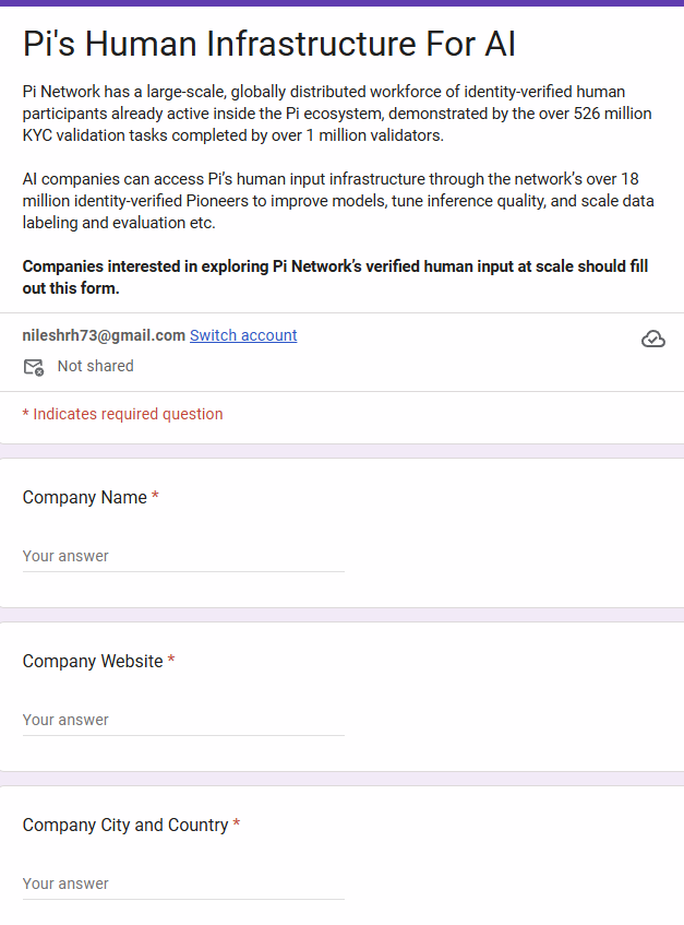 Pi Human AI Infra Google Form