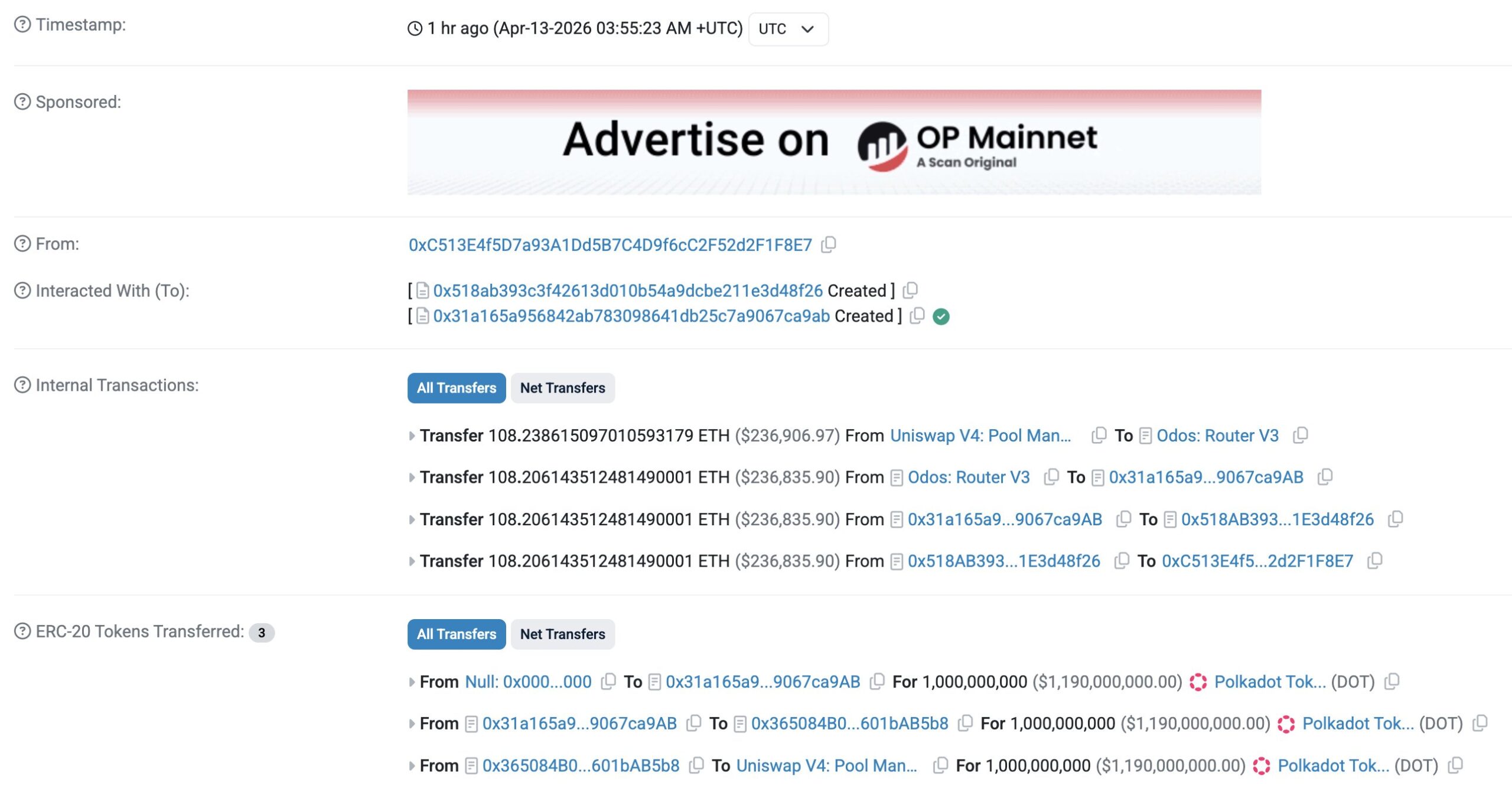 Polkadot bridge hack