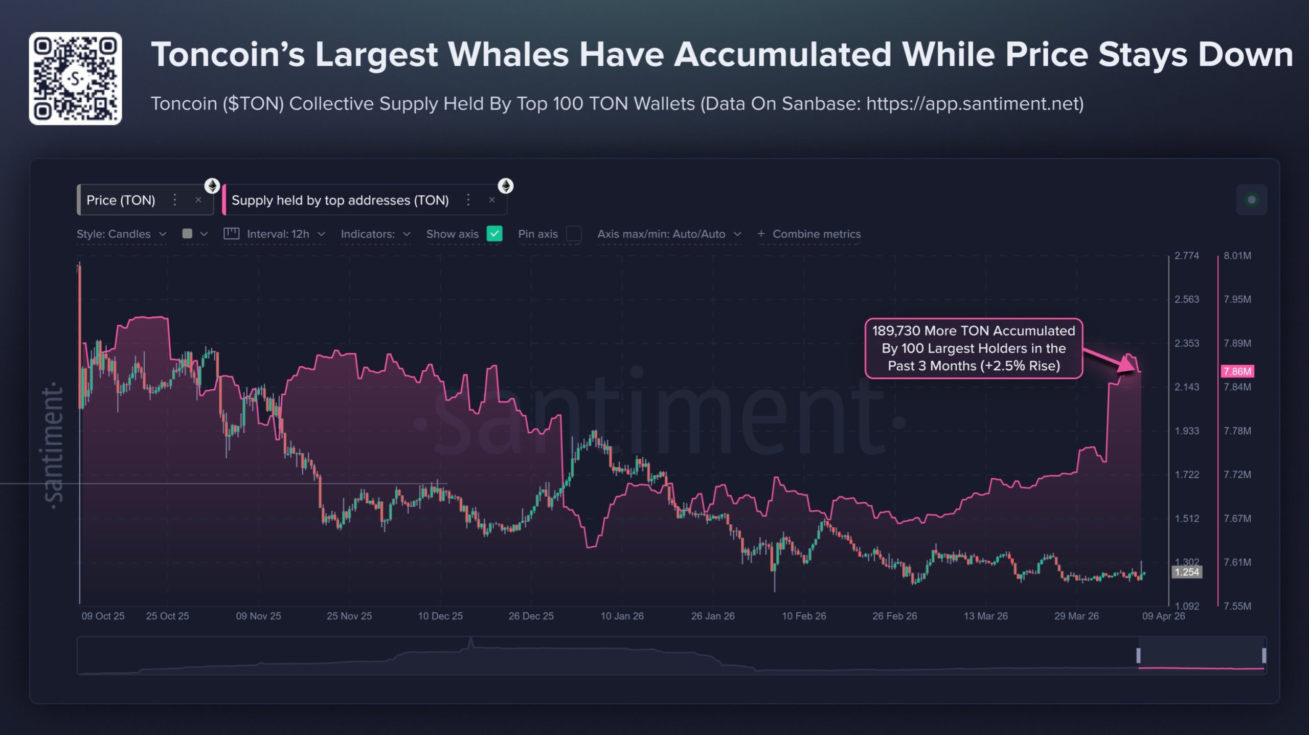 Toncoin's 100 Largest Whales Accumulation