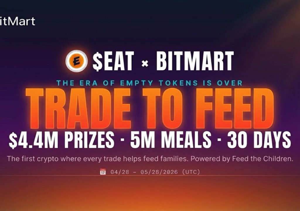 BitMart x $EAT Trade-to-Feed Competition to Pay Out $4.4M USDT to Traders in May 2026