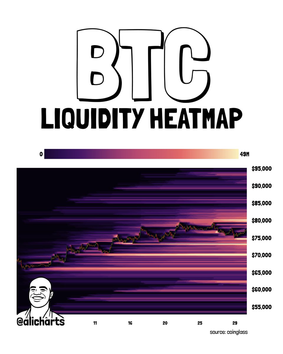 Bitcoin (BTC) Liquidity Heatmap