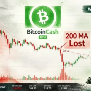 Bitcoin Cash (BCH) Falls Double Digits After Losing Key 200 MA Support -What’s Ahead?