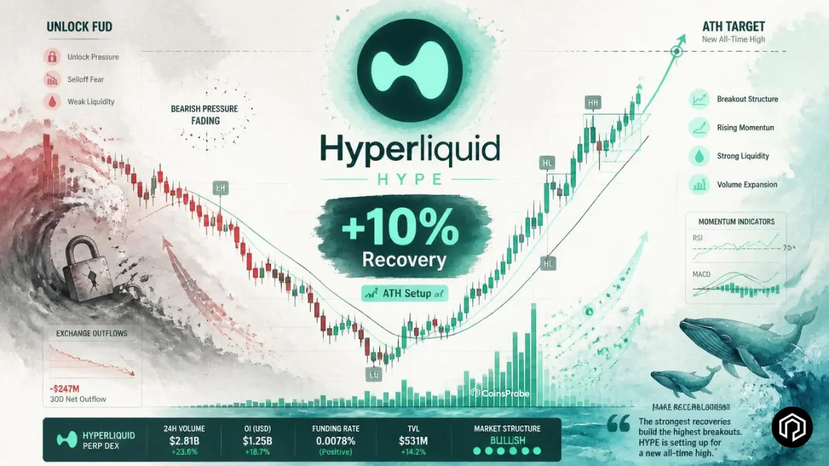 Hyperliquid ($HYPE) Defies Unlock FUD With 10% Recovery — Technical Setup Eyes New ATH
