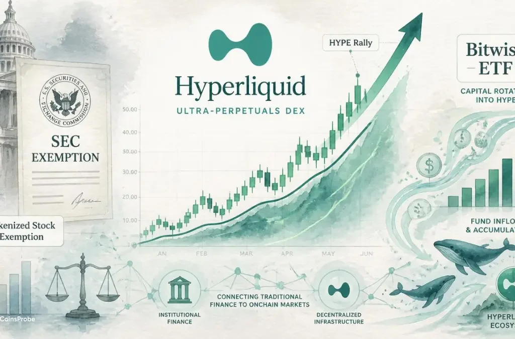 Hyperliquid HYPE Surges as SEC Tokenized Stock Exemption + Bitwise ETF Move Ignite Rally