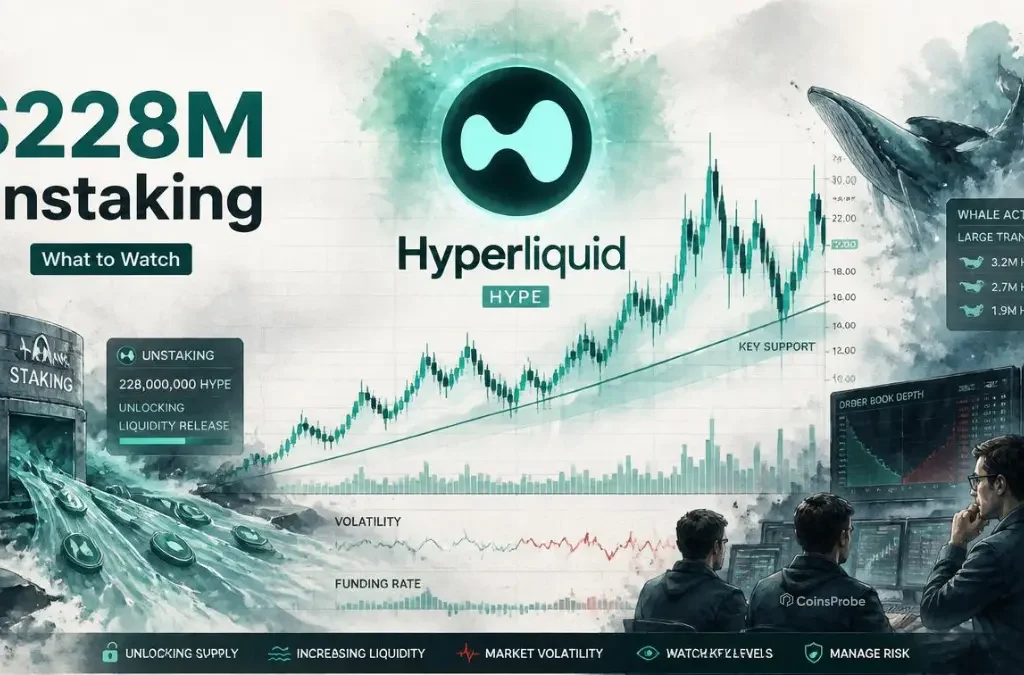 Hyperliquid ($HYPE) to Face $228M Unstaking Pressure Today — What to Watch