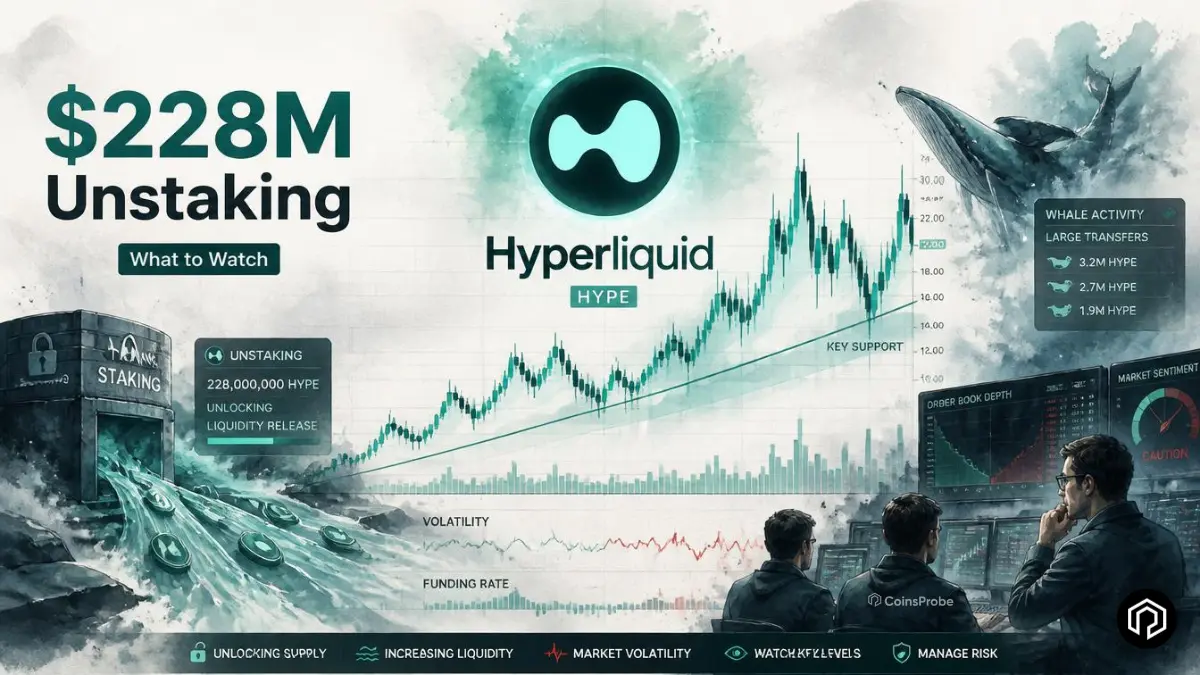 Hyperliquid ($HYPE) to Face $228M Unstaking Pressure Today — What to Watch