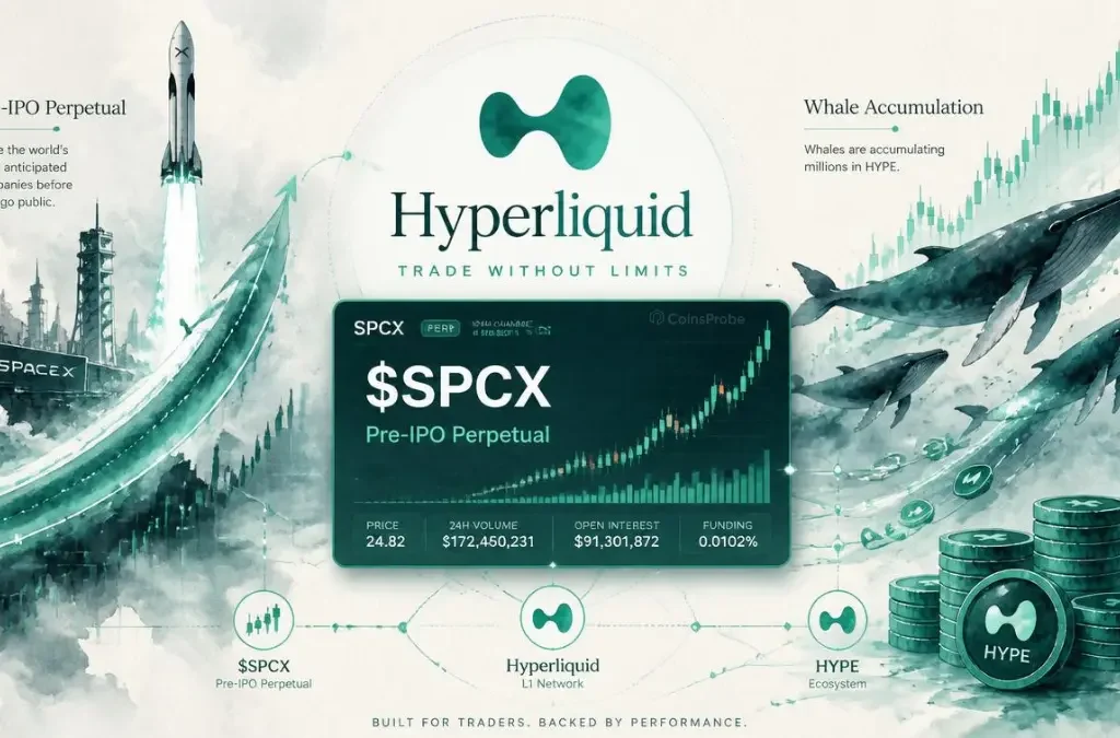 Hyperliquid Lists SpaceX Pre-IPO Perpetual ($SPCX) — Whales Accumulate Millions in HYPE