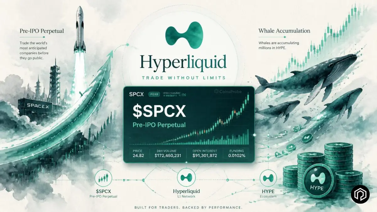 Hyperliquid Lists SpaceX Pre-IPO Perpetual ($SPCX) — Whales Accumulate Millions in HYPE