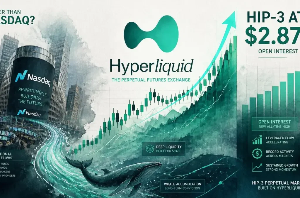 ICE CEO Calls Hyperliquid "Bigger Than NASDAQ" as HIP-3 Open Interest Hits New ATH