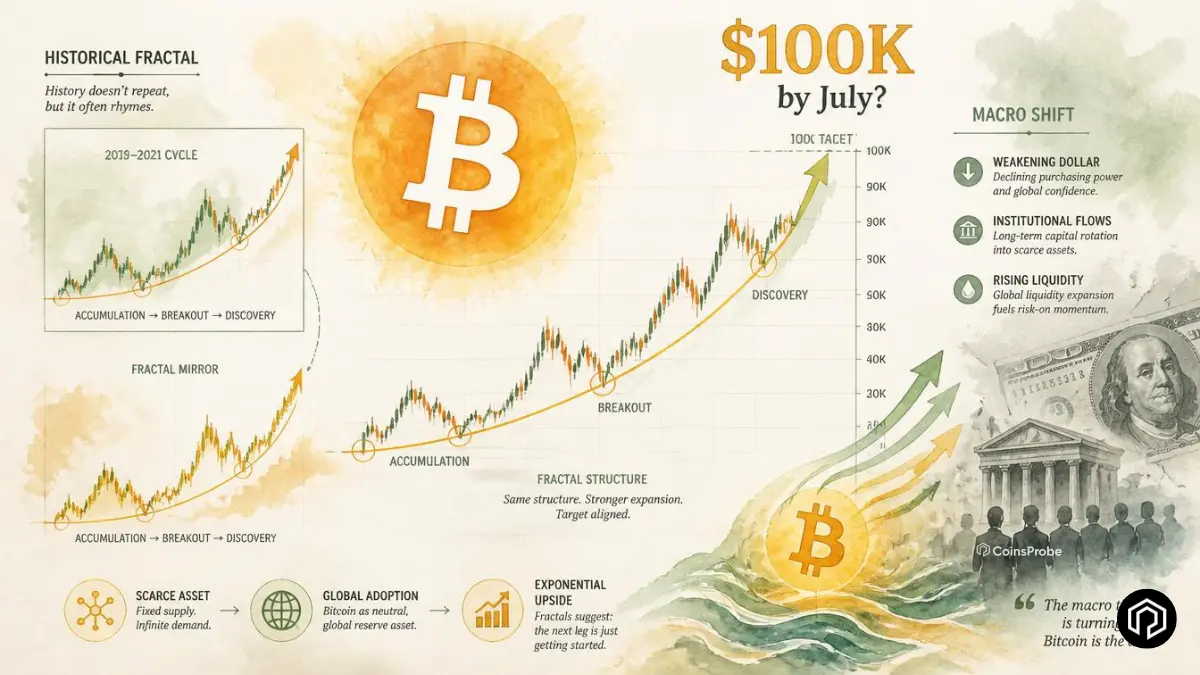 Is Bitcoin (BTC) Heading to $100K by July? — Here’s the Fractal and the Macro Shift