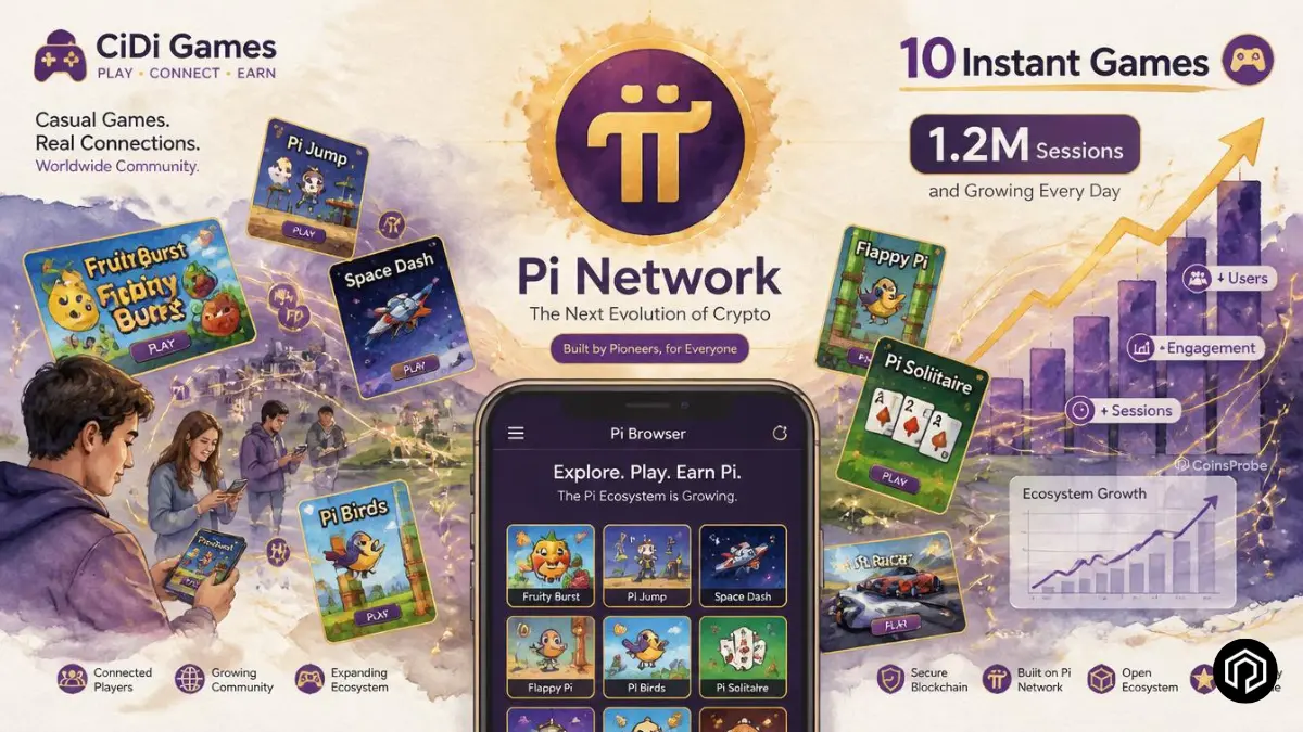 Pi Network Ventures CiDi Games Launches 10 Instant Games on Pi Browser – Hits 1.2M Sessions
