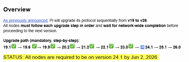 Pi Node Upgrade Overview