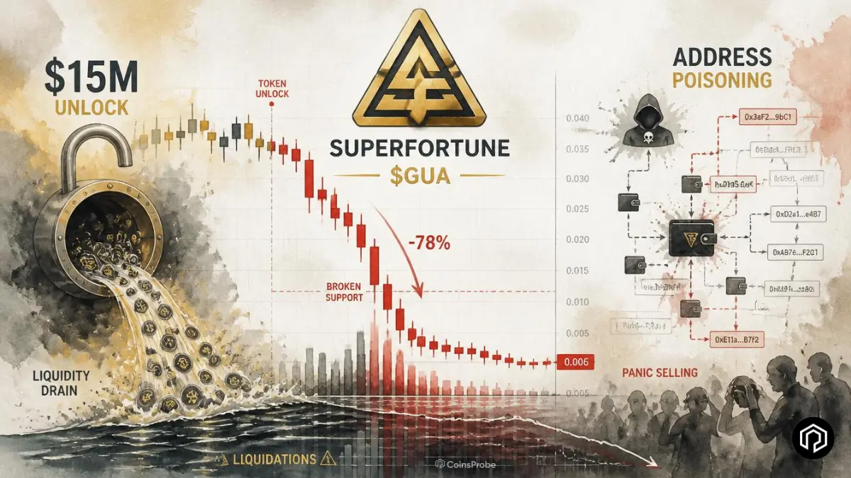 Superfortune ($GUA) Crash Explained: $15M Unlock Sold Instantly Amid Address Poisoning