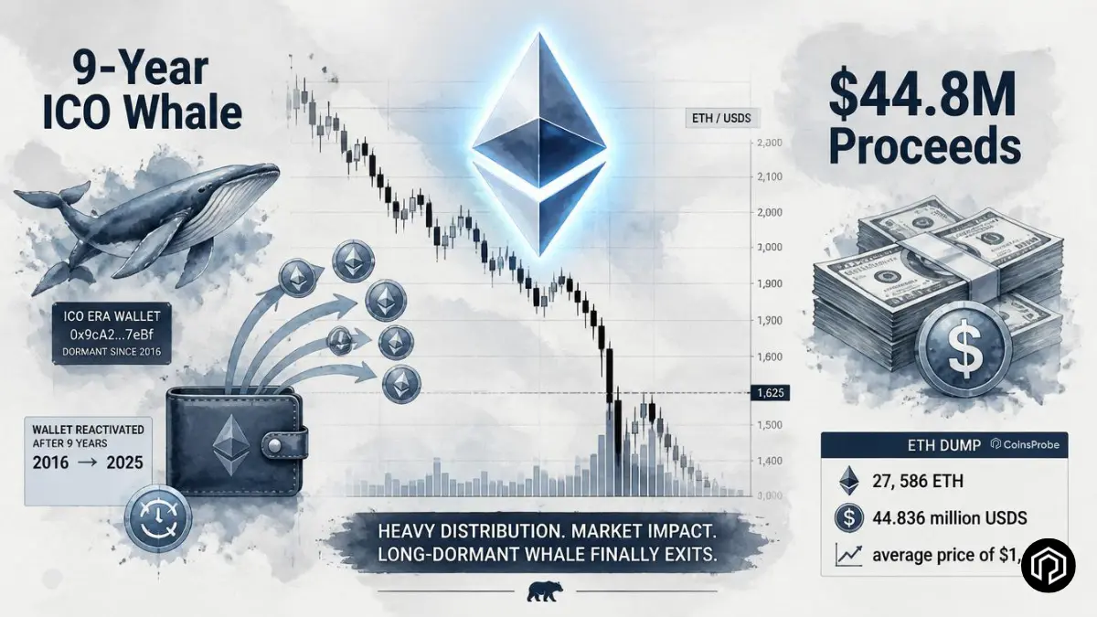 9-Year Smart BAT ICO Whale Dumps Ethereum (ETH) — Total $44.8M Proceeds