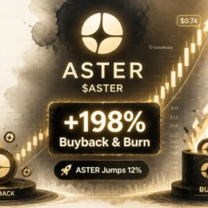 $ASTER Jumps as Aster DEX Announces Massive 198% Buyback and Burn Upgrade