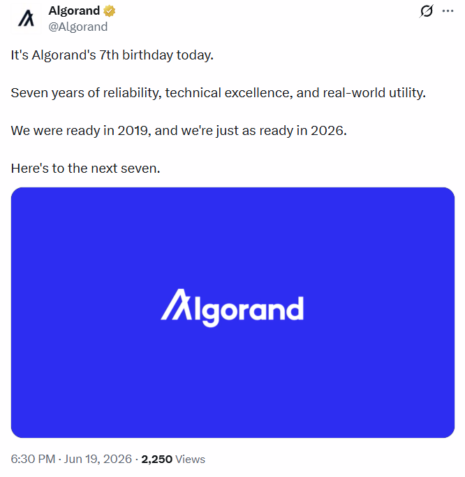 Algorand 7th anniversary