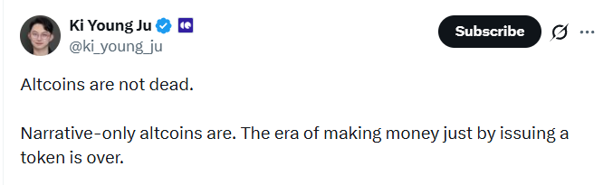 CryptoQuant Founder on Altcoins