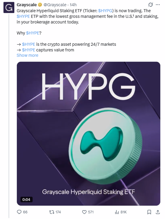 Grayscales Hyperliquid ETF Live