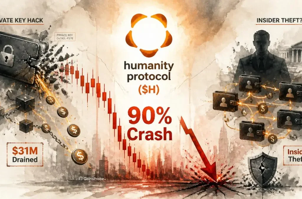 Humanity Protocol ($H) Crashes 90% After “Private Key Hack” — $31M Drained