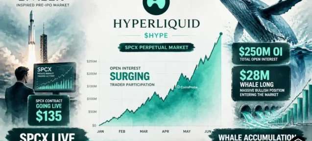 Hyperliquid SPCX Open Interest Crosses $250M as SpaceX IPO Goes Live — Largest Whale Bets Long