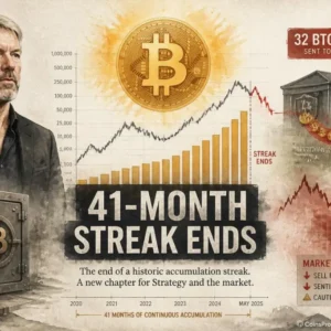 Strategy Sells Bitcoin for First Time Since 2022 — 32 BTC Disposal Ends 41-Month Accumulation Streak