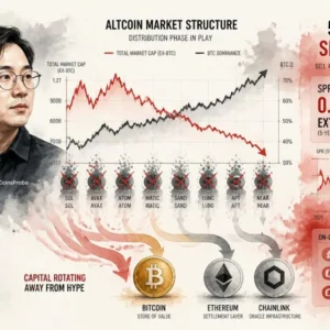 “Narrative-Only Altcoins Are Dead” — CryptoQuant Founder Ki Young Ju as Sell Pressure Hits 5-Year High