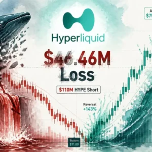 One Trade Wiped 10 Months of Profits — Hyperliquid Whale’s $110M HYPE Short Cost $46.46M
