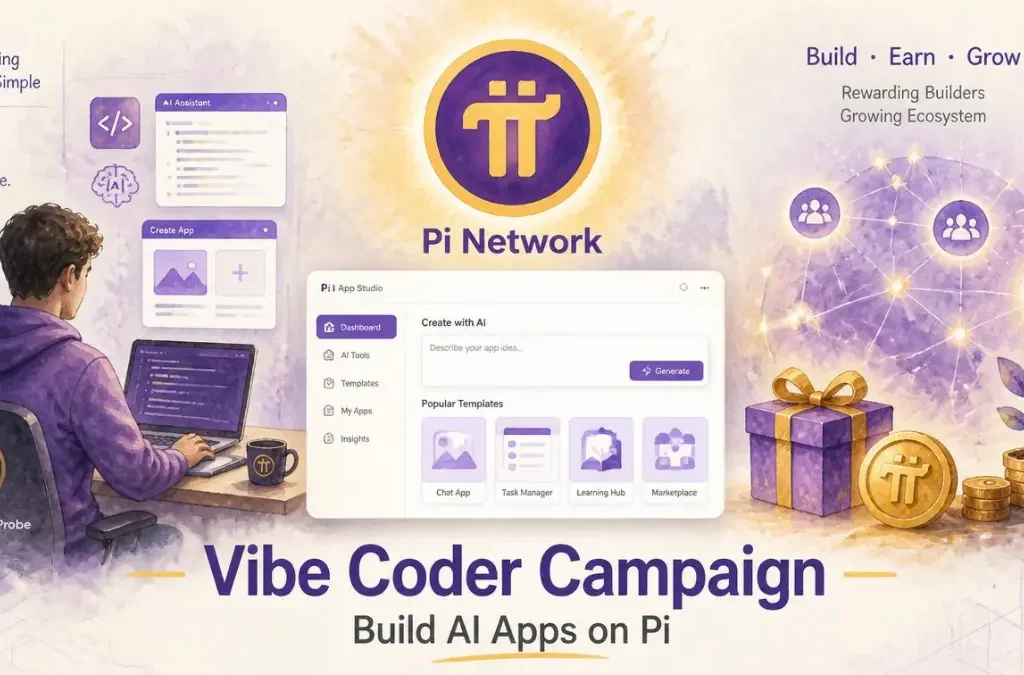 Pi Network Launches Vibe Coder Campaign — Invite AI App Builders to Win Rewards