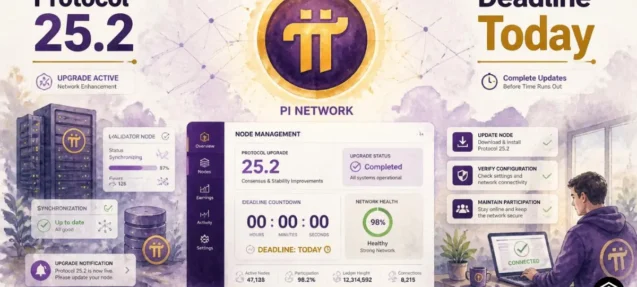 Pi Network Protocol 25.2 Deadline Arrives Today — Here’s What Node Operators Must Do