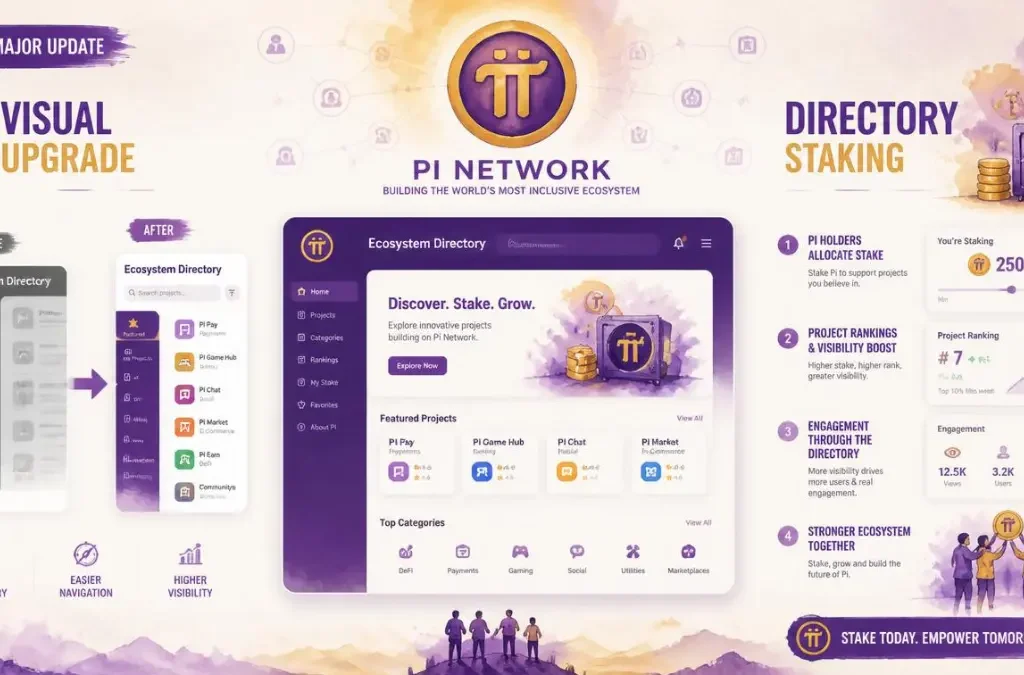 Pi Network Releases Major Visual Update for Ecosystem Directory Staking