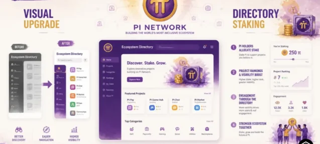 Pi Network Releases Major Visual Update for Ecosystem Directory Staking