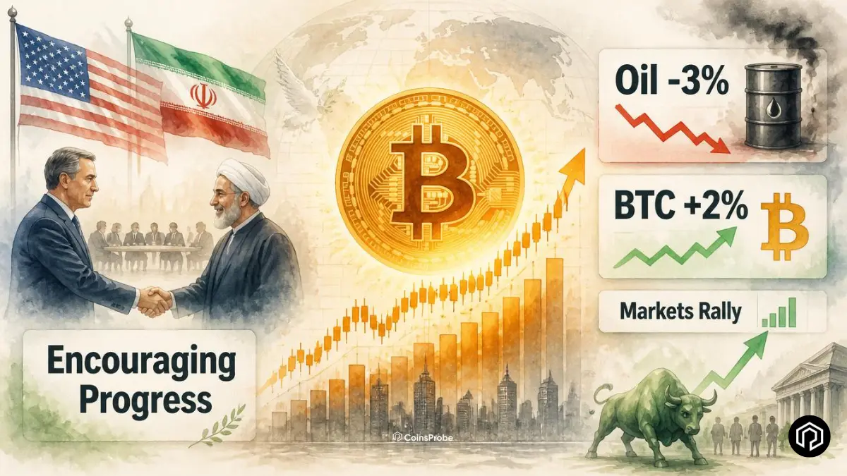 U.S.-Iran Talks Yield “Encouraging Progress” — Markets Rally as Oil Drops 3% and Bitcoin Rises 2%
