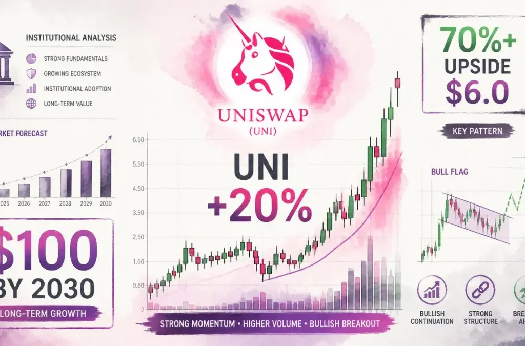 Uniswap UNI Surges 20% as Standard Chartered Predicts $100 by 2030 —  Key Pattern Eyes 70%+ Upside