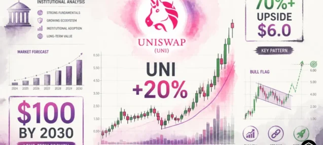 Uniswap UNI Surges 20% as Standard Chartered Predicts $100 by 2030 —  Key Pattern Eyes 70%+ Upside