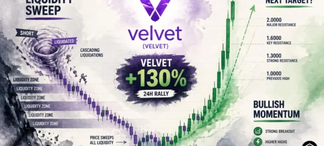 Velvet (VELVET) Explodes 130% in One Day, Sweeps Liquidation Clusters — What’s Next Target?