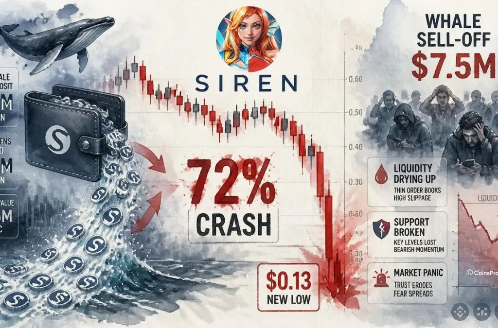 Why SIREN Crashed 72%? Here’s the Whale’s Multi-Million Dollar Sell-Off