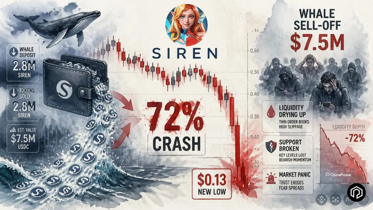 Why SIREN Crashed 72%? Here’s the Whale’s Multi-Million Dollar Sell-Off